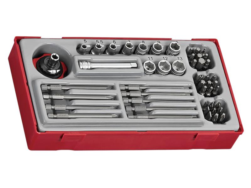 Teng TENTT1448 1/4in Socket & Bit Set, 48 Piece