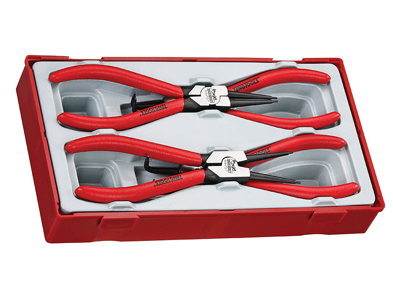 Teng TENTT4747 TT47-7 Mega Bite Circlip Pliers Set, 4 Piece