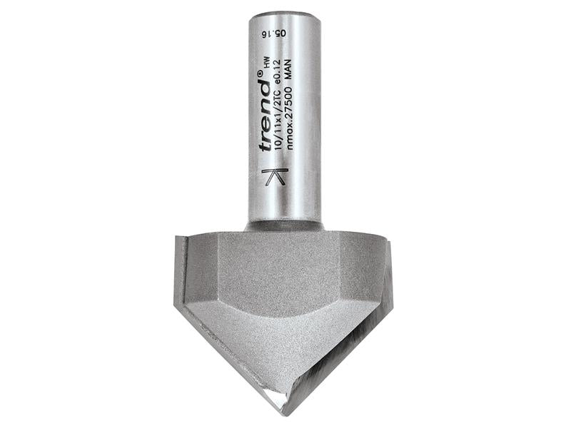 Trend TRE101112TC 10/11 x 1/2 TCT V-Groove Chamfer 45° 19.0 x 38mm