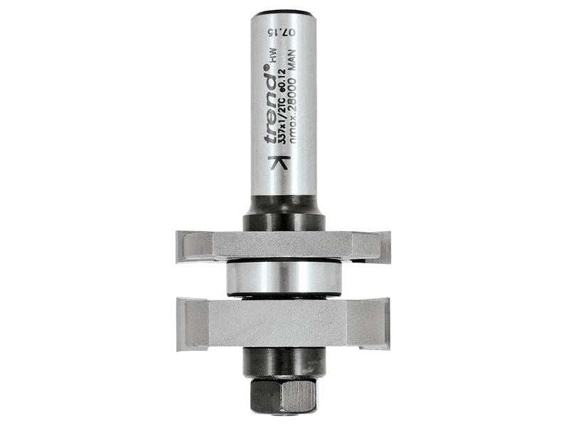 Trend TRE33712TC 337 x 1/2 TCT Tongue & Groove Set 6.35mm x 10.0mm