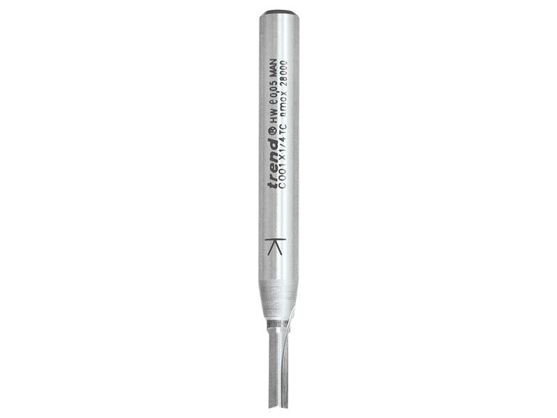 Trend TREC00114TC CraftPro Two Flute Cutters, 1/4in Shank