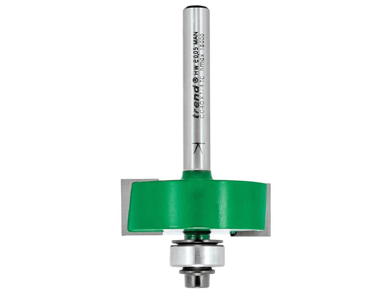 Trend TREC04014TC C040 x 1/4 TCT Bearing Guided Rebater 35.0mm