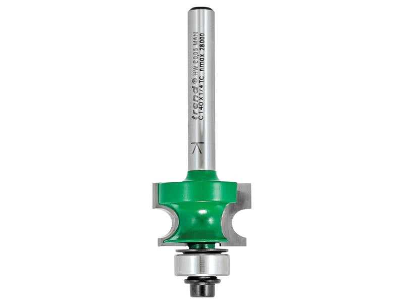 Trend TREC14014TC Bearing Guided Corner Bead, 1/4in Shank