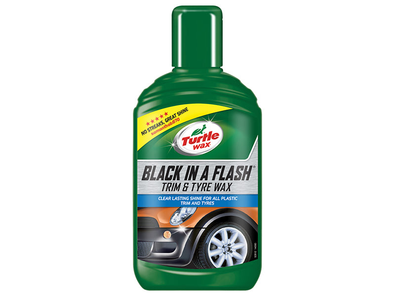 Turtle Wax TWX52812 Black in a Flash Trim & Tyre Wax 300ml