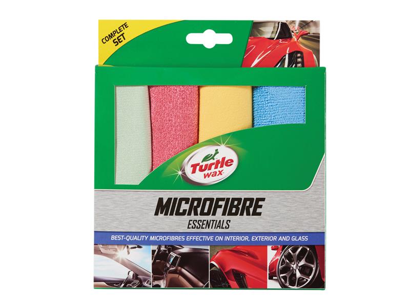 Turtle Wax TWX9314 Essential Microfibre Cloths (Pack of 4)