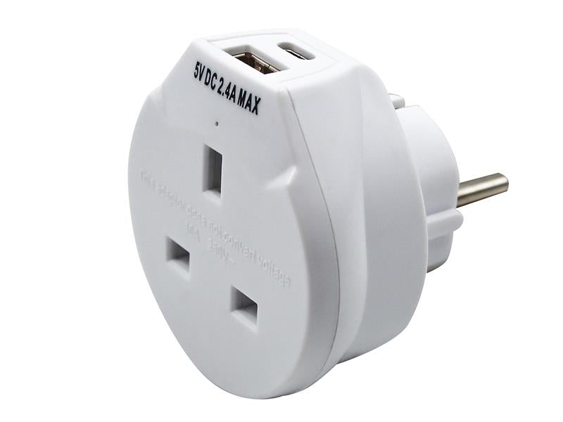 Travel Socket with USB Charger