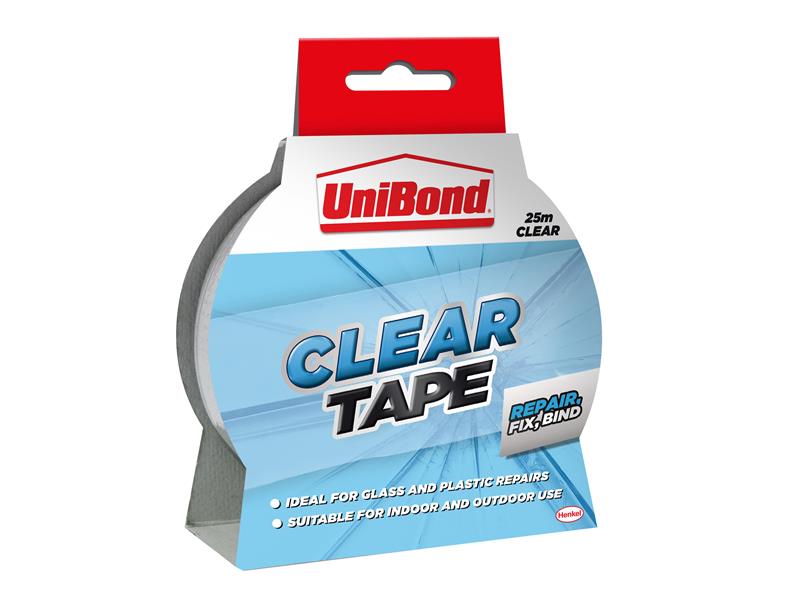 UniBond UNI1668006 Transparent Repair Tape 50mm x 20m