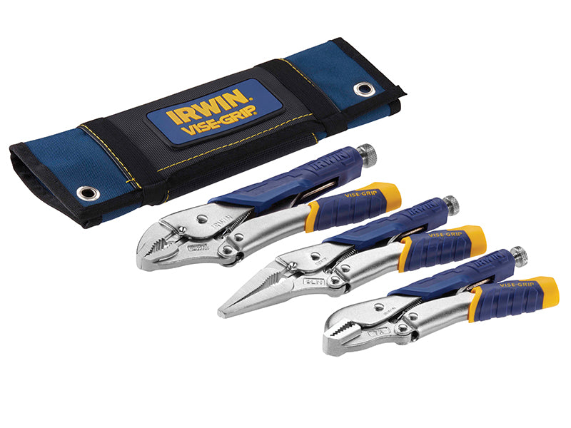 IRWIN® Vise-Grip® VIST76KBT Fast Release™ Locking Pliers Set of 3 7R 9LN & 10WR