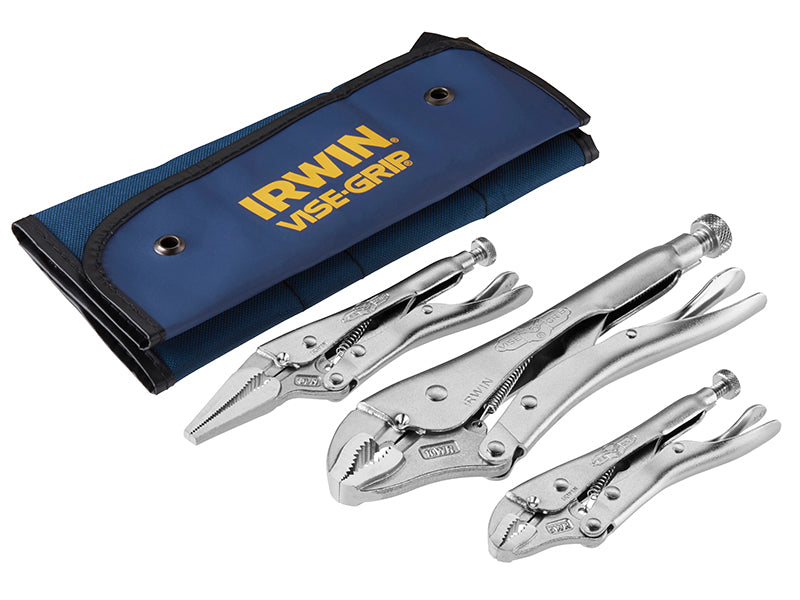 IRWIN® Vise-Grip® VISTVG73 TVG73 Locking Pliers Set, 3 Piece