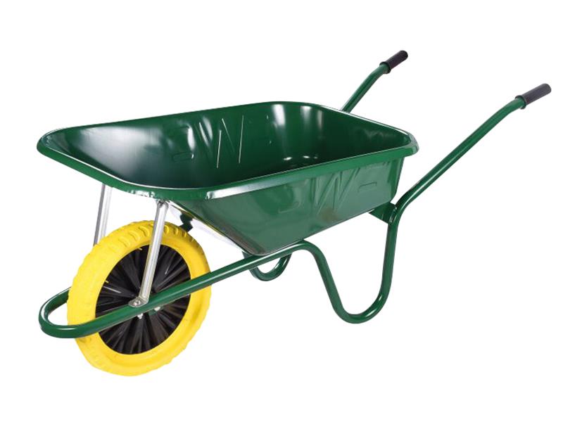 90L Green Builder's Wheelbarrow