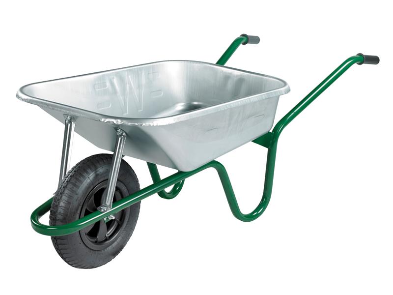 90L Green Builder's Wheelbarrow