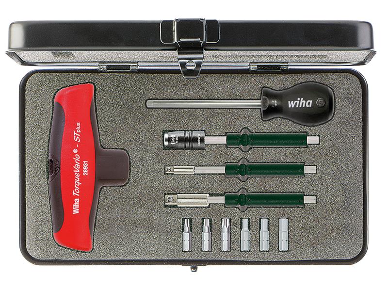 Wiha WHA29234 TorqueVario®-S T Screwdriver Set, 11 Piece