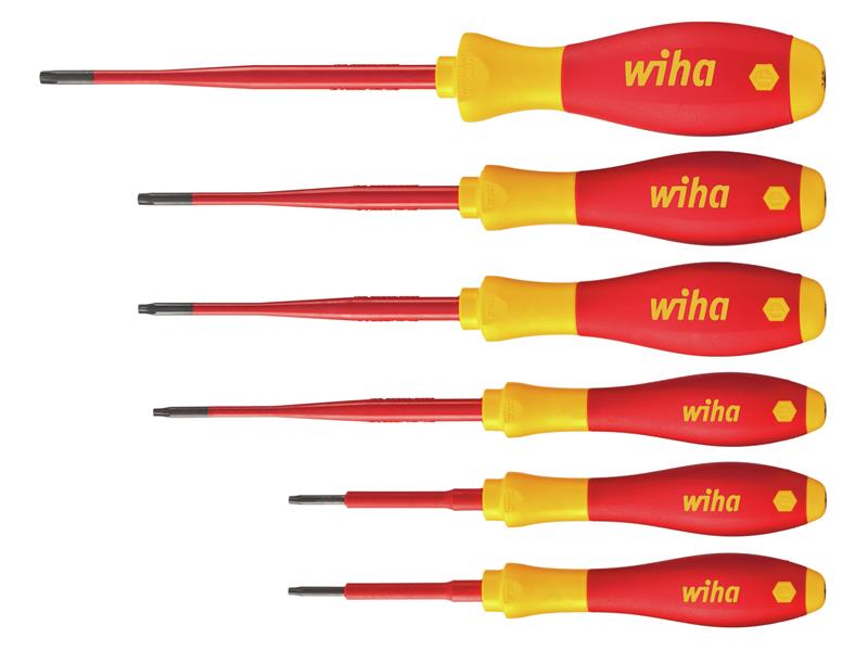 Wiha WHA36558 SoftFinish® electric slimFix TORX® Screwdriver Set, 6 Piece