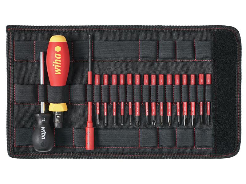 Wiha WHA36791 TorqueVario®-S electric Screwdriver Set, 19 Piece