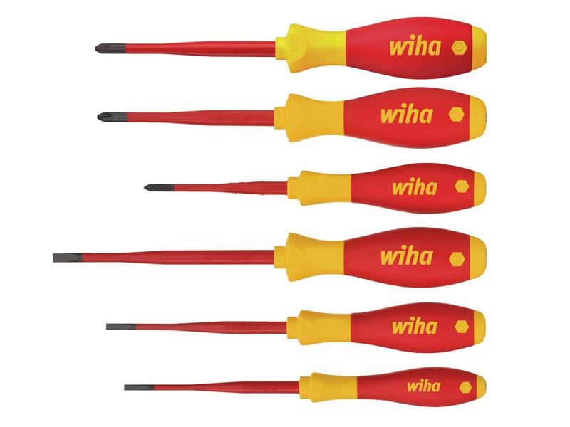 Wiha WHA38362 SoftFinish® electric SL/PH/PZS Screwdriver Set, 6 Piece