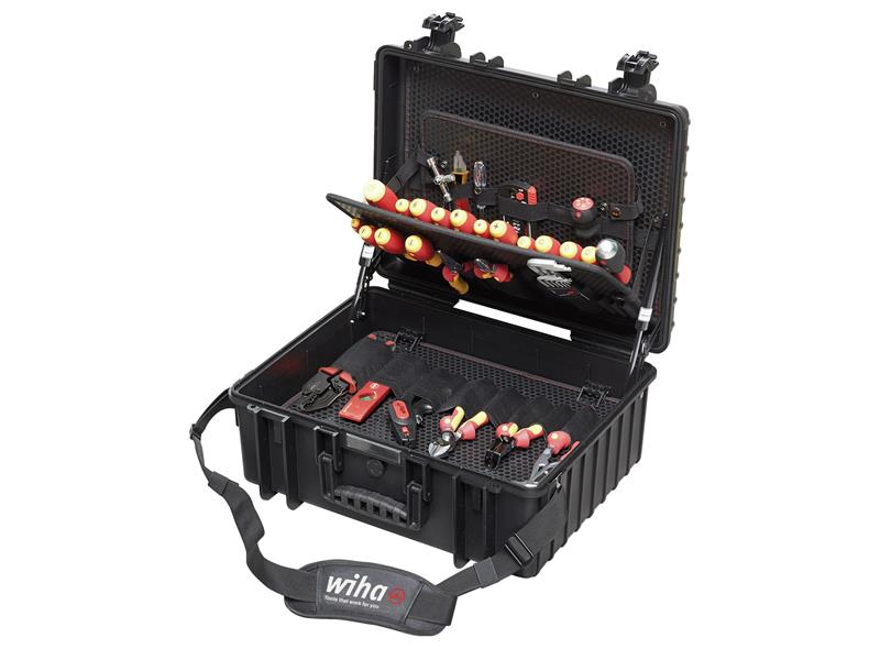 Wiha WHA40523 Competence XL electrician Tool Kit, 82 Piece (inc. Case)