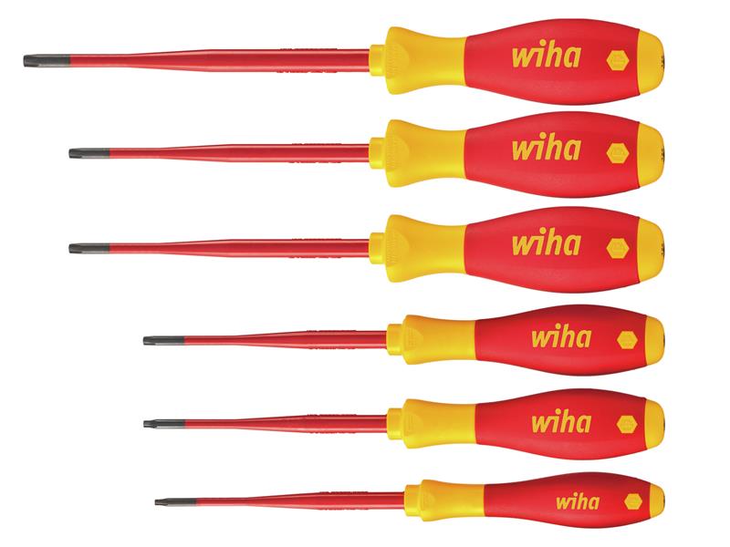 Wiha WHA41245 SoftFinish® electric slimFix TX/TR Screwdriver Set, 6 Piece