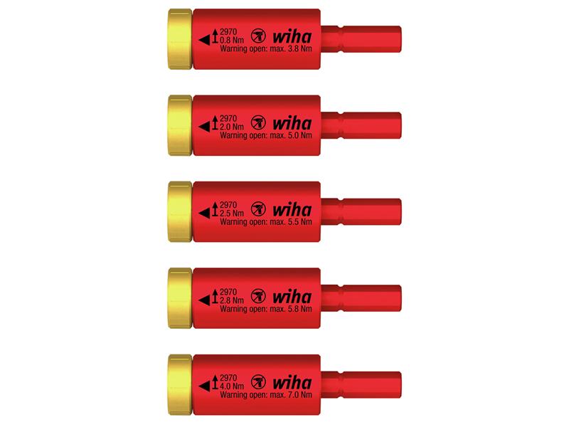 Wiha WHA41479 electric easyTorque Adapter Set, 5 Piece