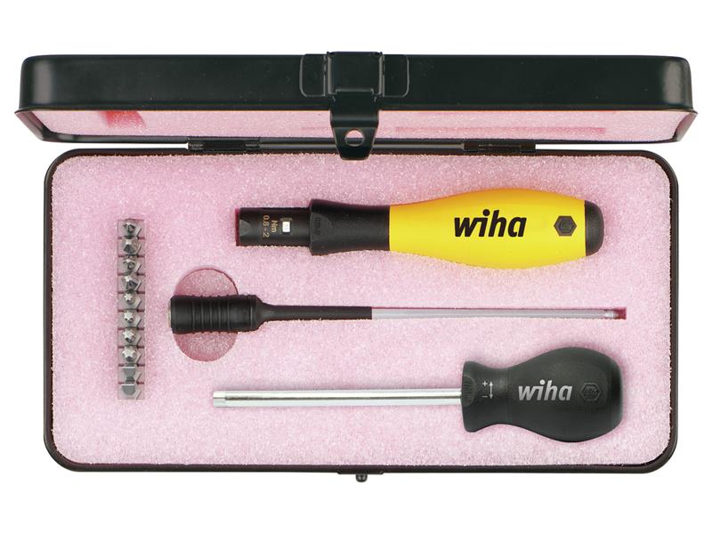 Wiha WHA43898 TorqueVario®-S ESD Screwdriver Set, 14 Piece (inc. Case)