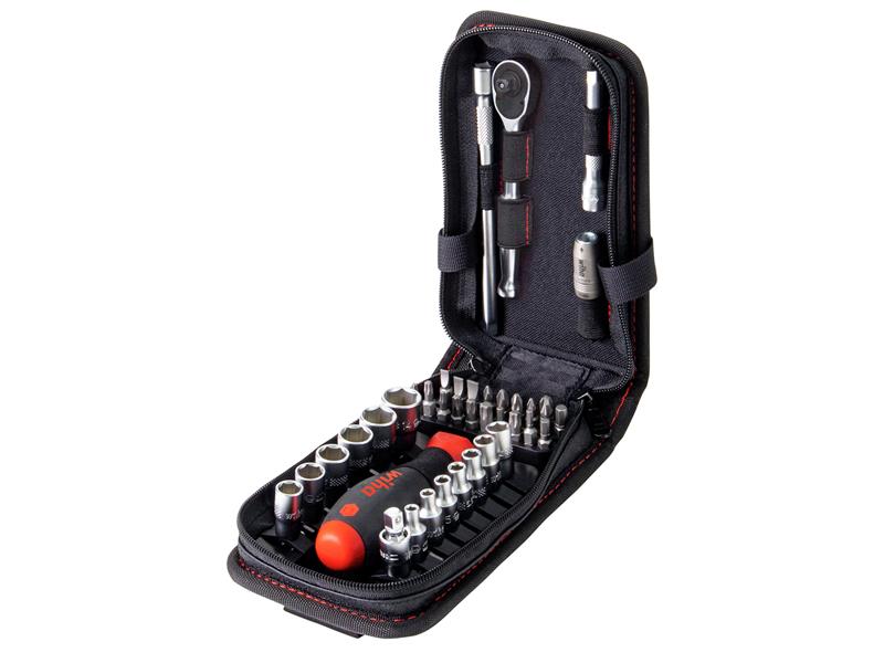 Wiha WHA44684 1/4in Nut Driver & Bit Set, 40 Piece