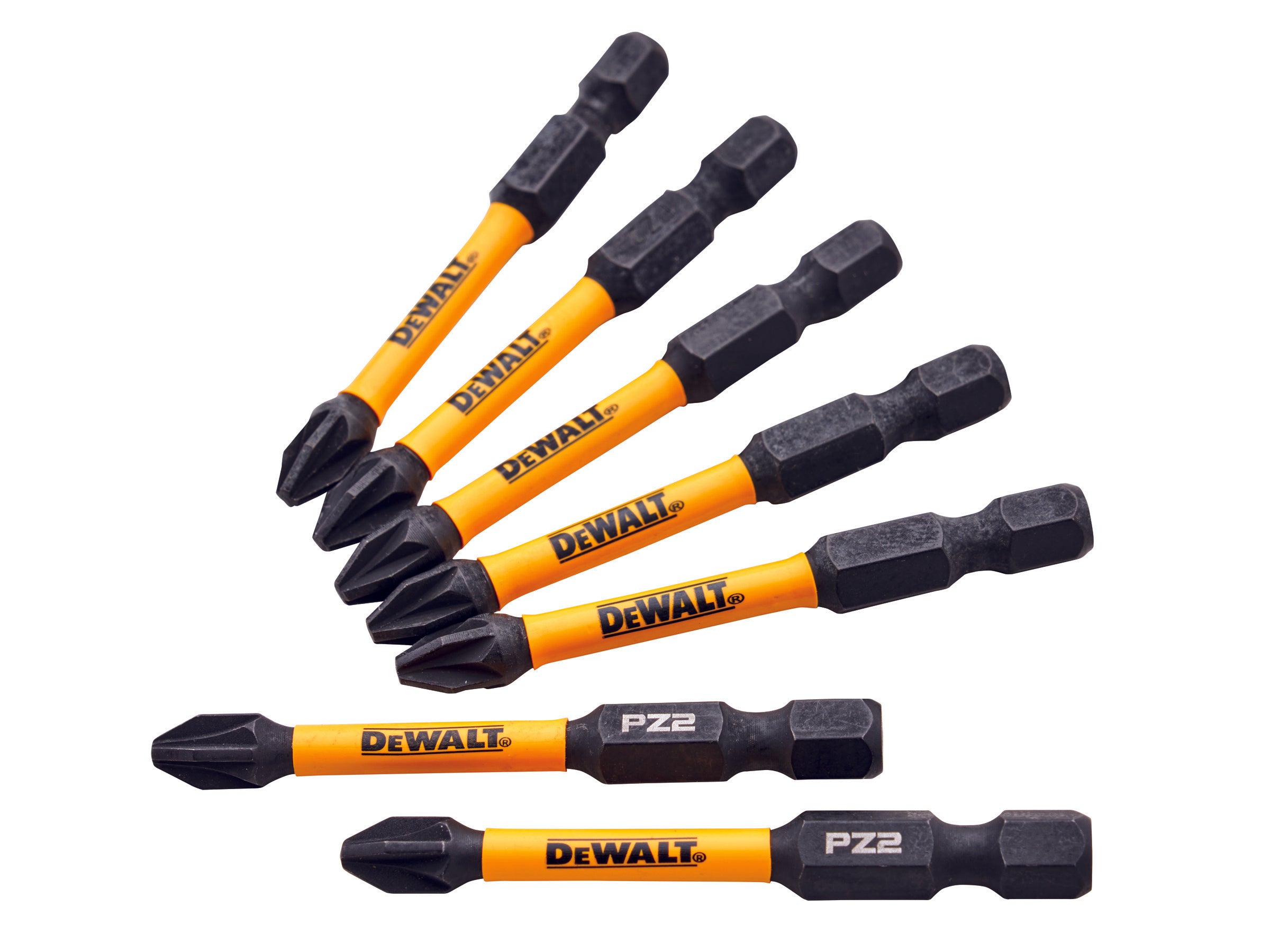 DeWalt 5+2 PZ2 Screwdriver Bit Pack