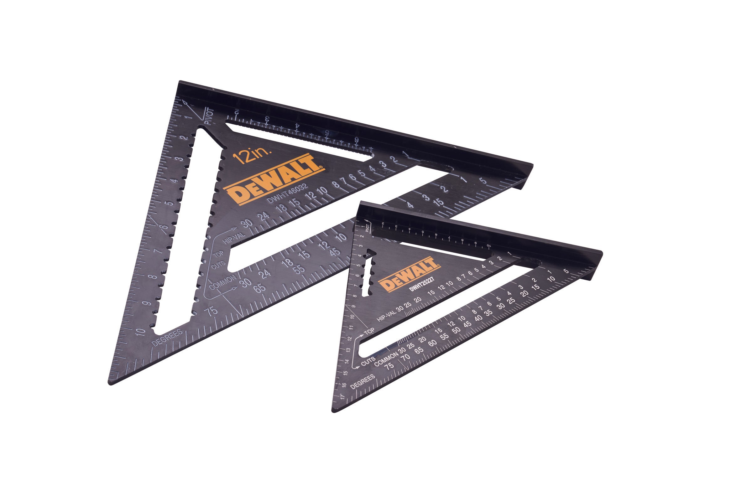 DeWalt 175mm (7in) & 300mm (12in) Rafter Square Twin Pack
