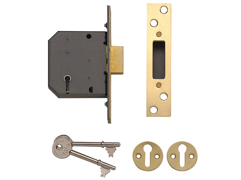 Yale Locks YALPM552PB25 PM552 5 Level Mortice Deadlock
