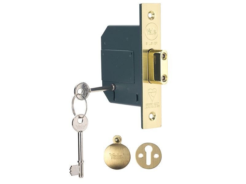 Yale Locks YALPM562PB25 Hi-Security BS 5 Lever Mortice Deadlock