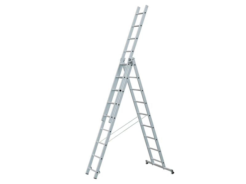 Zarges ZAR48980 Light Trade Combination Ladder, 3-Part