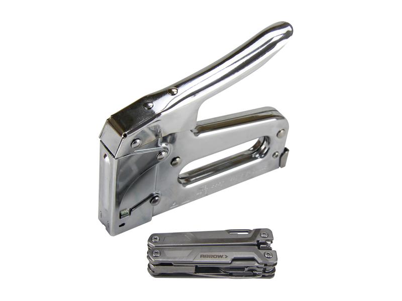 Arrow ARRAT50MULTI AT50 Staple Gun with FREE Multi Tool