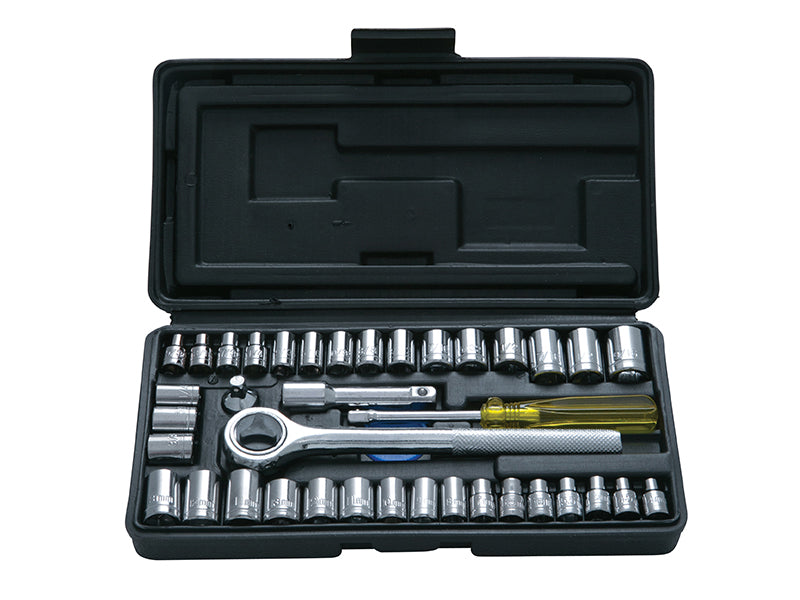 BlueSpot Tools B/S01535 Mixed Drive Socket Set, 40 Piece