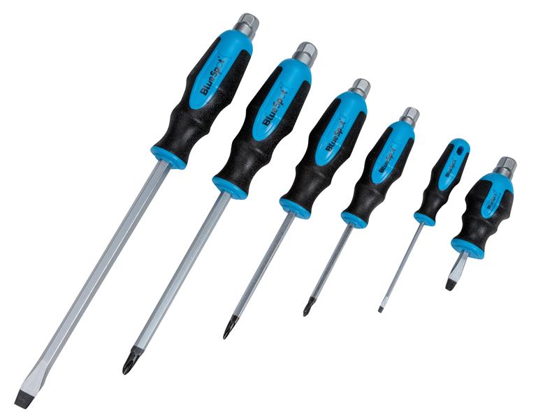 BlueSpot Tools B/S12068 Hex Bolster Screwdriver Set, 6 Piece