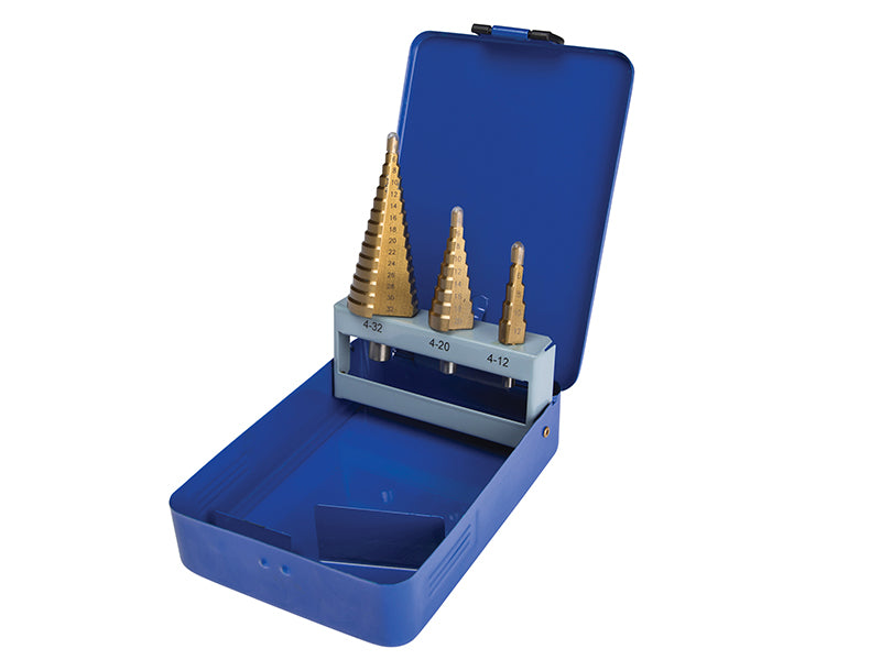 BlueSpot Tools B/S20504 Step Drill Set 4-32mm  3 Piece