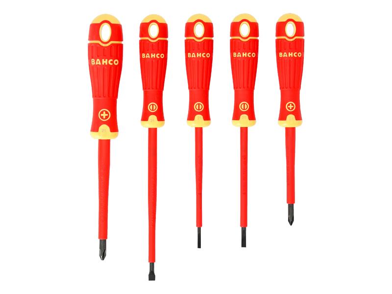 Bahco BAH220005 B220.005 BAHCOFIT Insulated Screwdriver Set, 5 Piece
