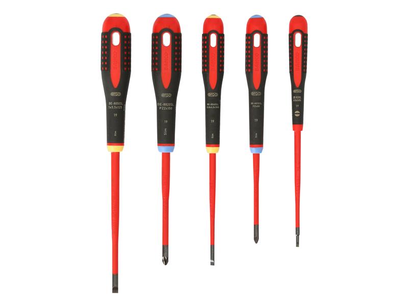 Bahco BAH9882SL BE-9882SL ERGO™ Slim VDE Insulated Screwdriver Set, 5 Piece