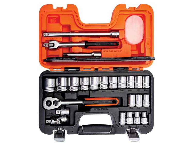 Bahco BAHS240 S240 1/2in Drive Socket Set, 24 Piece