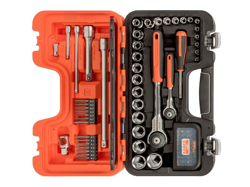 Bahco BAHSW79 SW79 1/4in & 1/2in Drive Swivel Socket Set, 79 Piece
