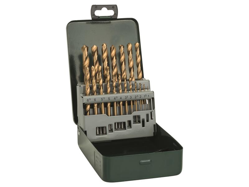 Metal HSS Titanium Drill Bit Set, 19 Piece