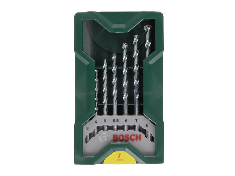 Mini-X-Line Masonry Drill Bit Set, 7 Piece