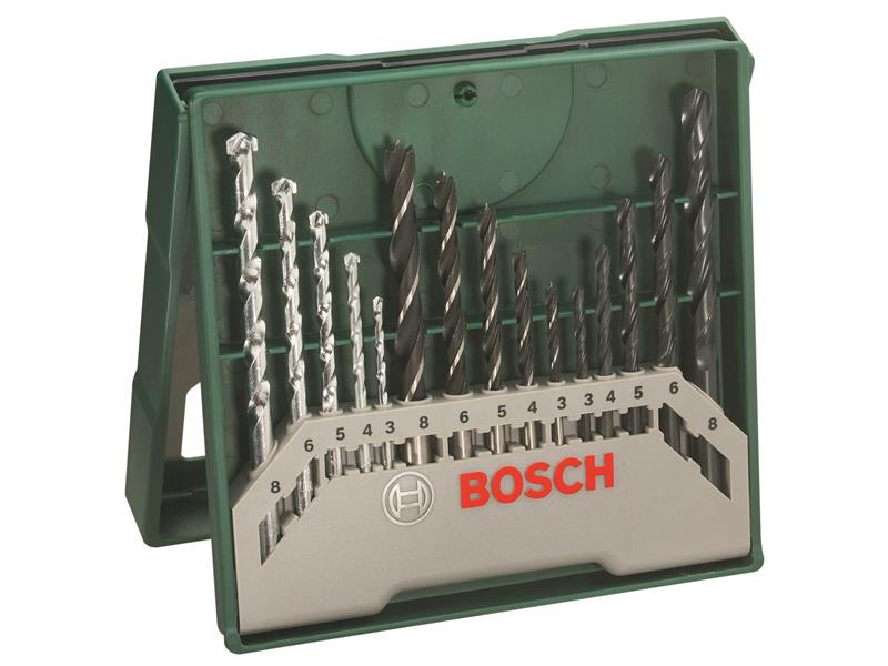 Mini-X-Line Twist Drill Bit Set, 15 Piece