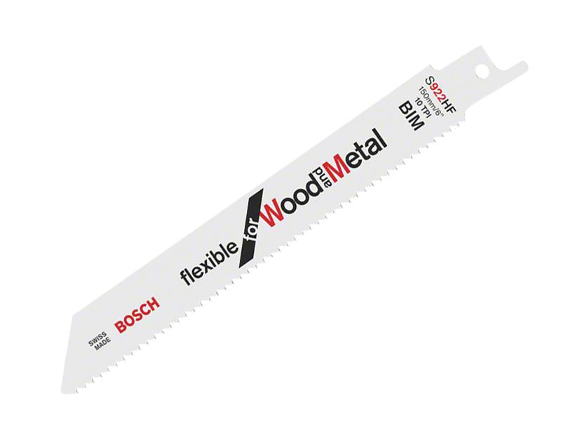 S 922 HF Flexible for Wood & Metal Blade 150mm 10 TPI Pack of 5
