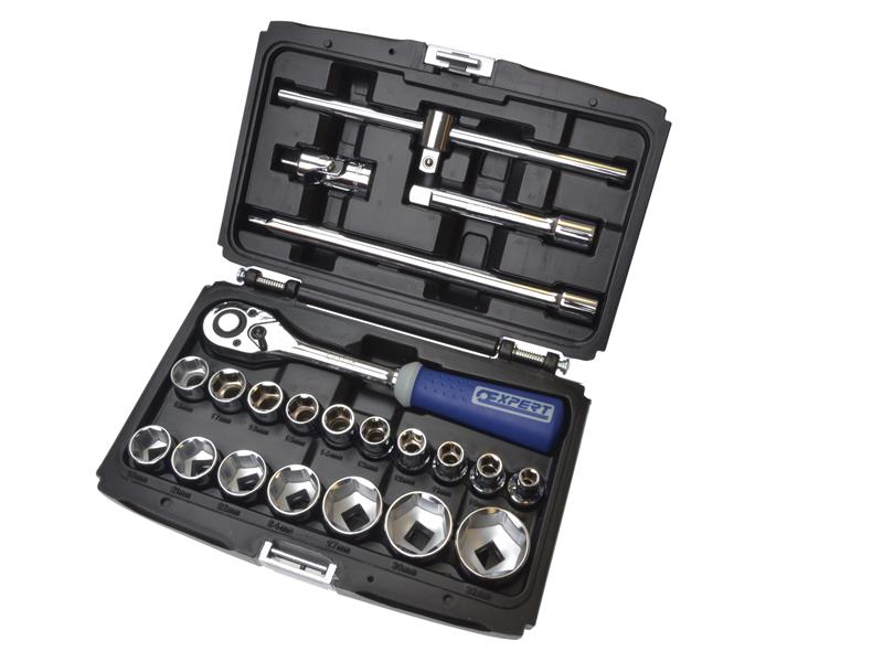 Expert BRIE032900B 1/2in Drive Socket & Accessory Set, 22 Piece