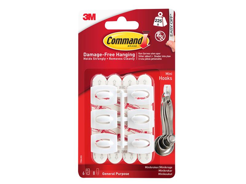 Command™ COM17006 White Mini Hooks