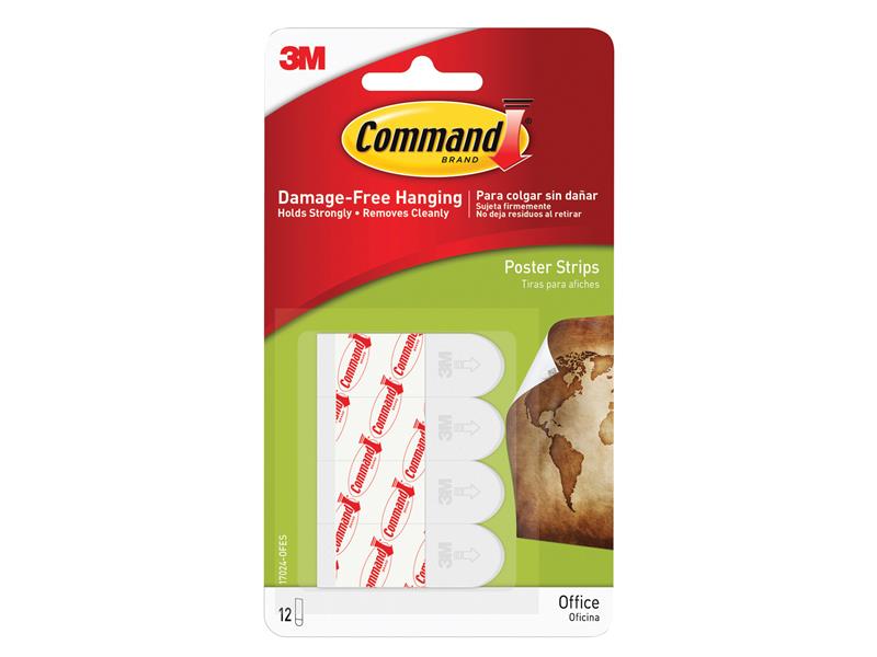 Command™ COM17024 Poster Strips (Pack 12)