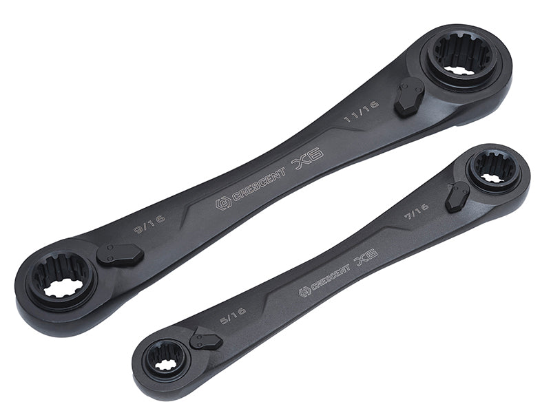 Crescent® CRECX6DBM2 X6™ Ratcheting Spanner Set, 2 Piece