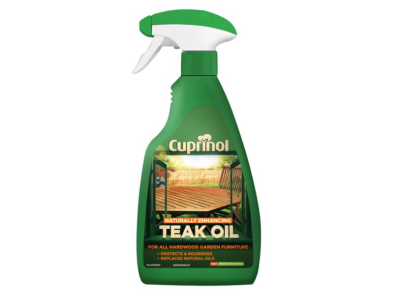Cuprinol CUPNETO500 Naturally Enhancing Teak Oil Clear Spray 500ml