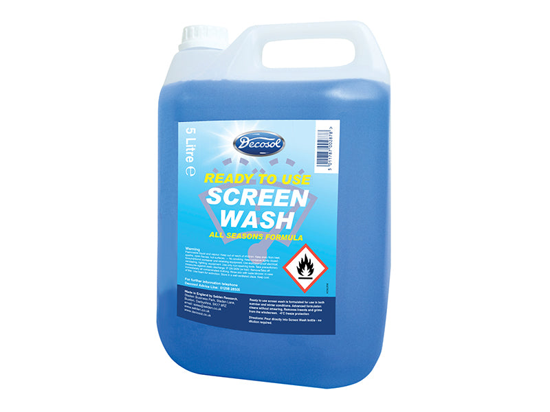 Decosol DECAD6LRM Ready Mixed Screenwash All Seasons Formula 5 litre