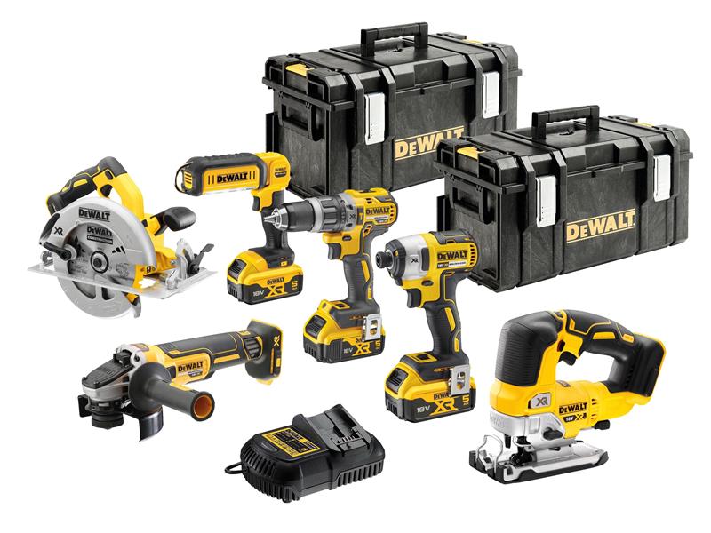 DEWALT DEWDCK663P3 DCK663P3 XR Brushless 6 Piece Kit 18V 3 x 5.0Ah Li-ion