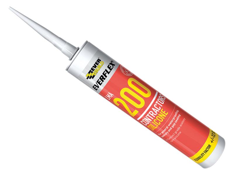 Everbuild Sika EVB200BK LMA 200 Contractor's Silicone