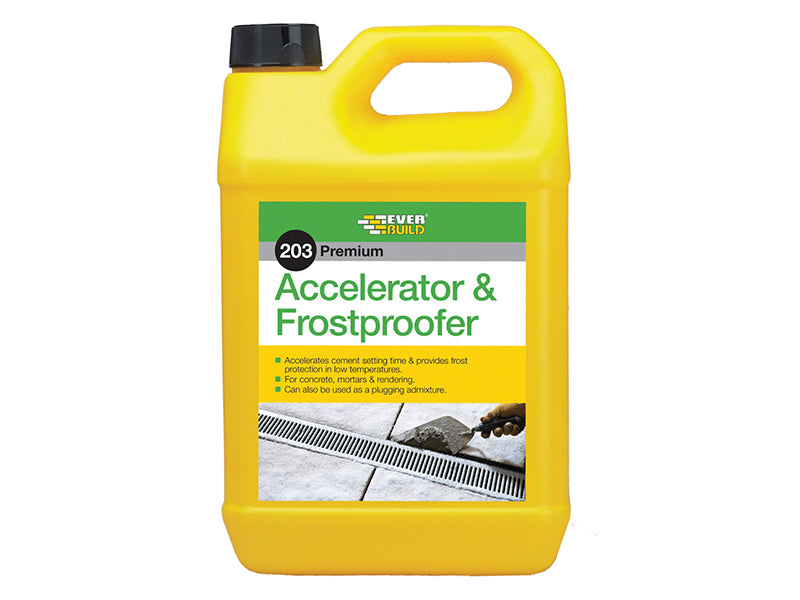 Everbuild Sika EVBACC5L 203 Accelerator & Frostproofer 5 litre